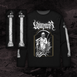 Longsleeve Shirt for Usurpator, Gold and White Print on Front and Sleeves